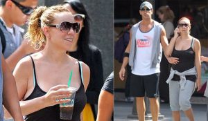 Мэрайя Кэри в попытках похудеть после родов (6 фото)