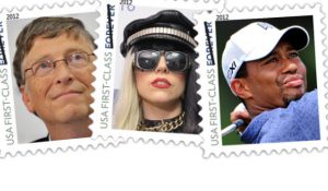Гага, Боб Дилан, Марк Цукерберг и Стив Джобс могут появится на почтовых марках