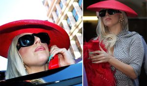 Леди Гага одела костюм телефонной будки (7 фото)